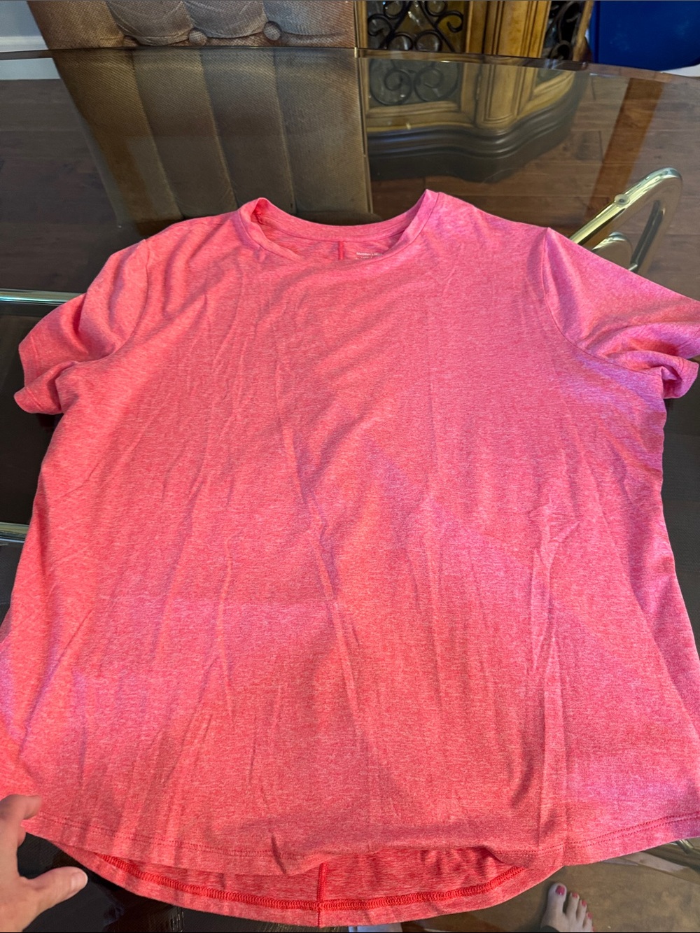 Women's Heathered Orange Short Sleeve Crewneck Tee - Everyday Comfort